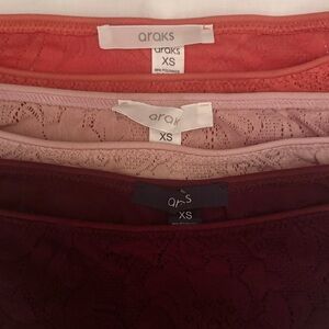 Araks Tris Lace Panty Set of 3 XS